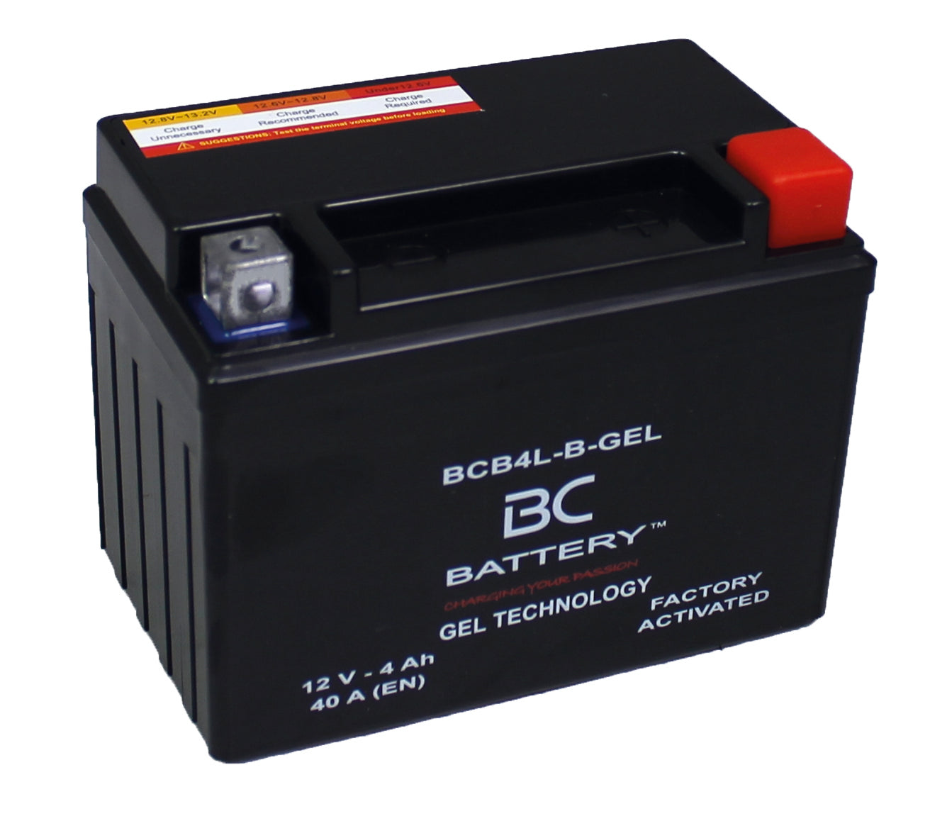 BCTX4L-GEL| Batteria Moto al GEL,YTX4L-BS, 12V, 3 Ah, CCA: 50Amp, 113x70x85mm - BC Battery Italian Official Website