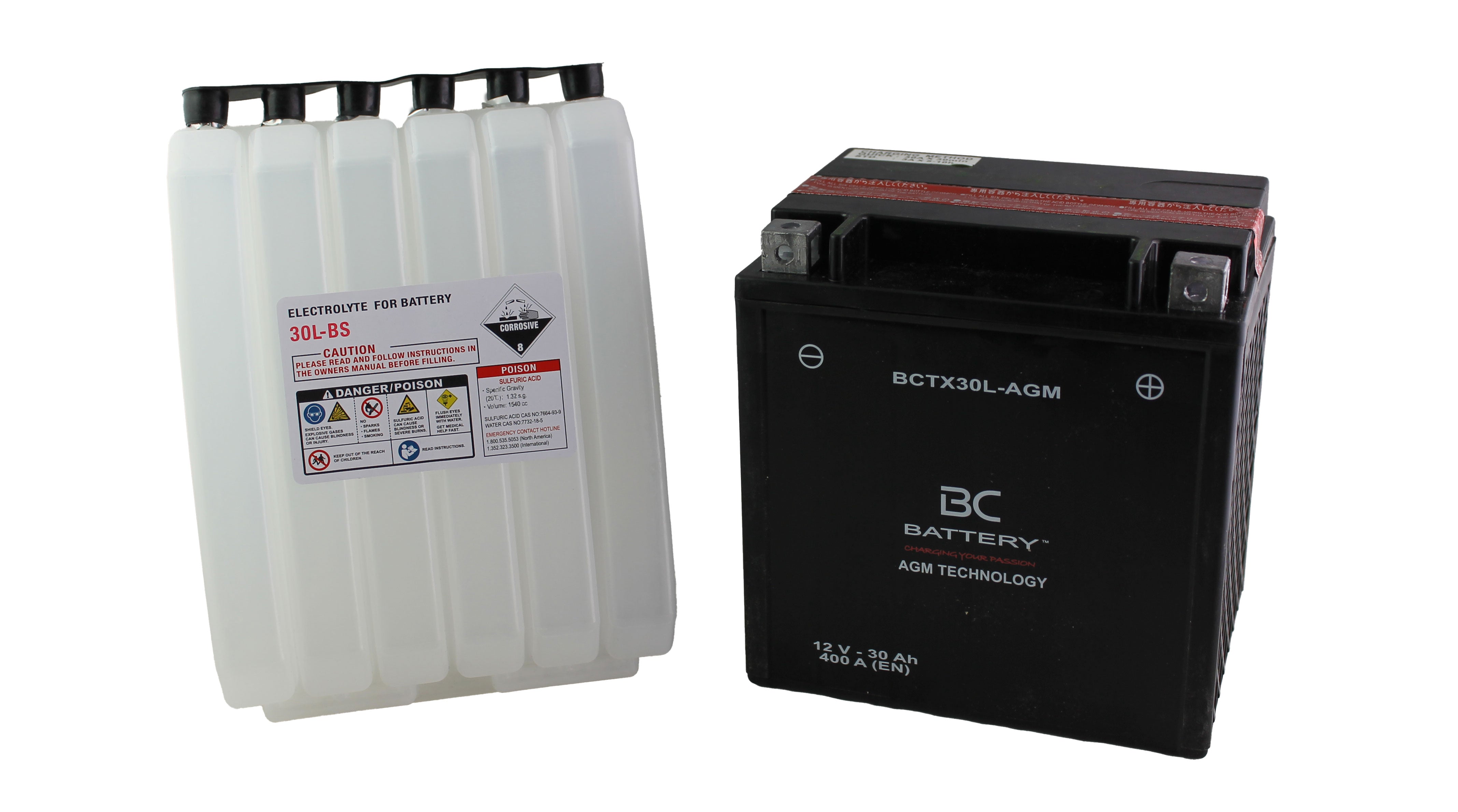 BCTX30L-AGM| Batteria Moto AGM,YIX30L-BS,12V,30 Ah, CCA: 400Amp,167x126x174mm - BC Battery Italian Official Website