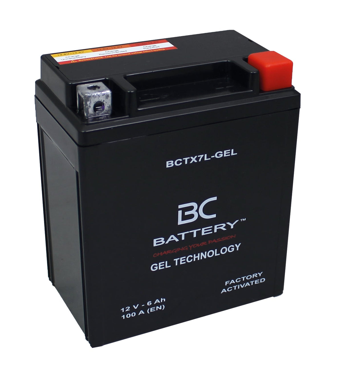 BCTX7L-GEL| Batteria Moto al GEL, YTX7L-BS, 12V, 6Ah, CCA: 100Amp, 150x70x130mm - BC Battery Italian Official Website